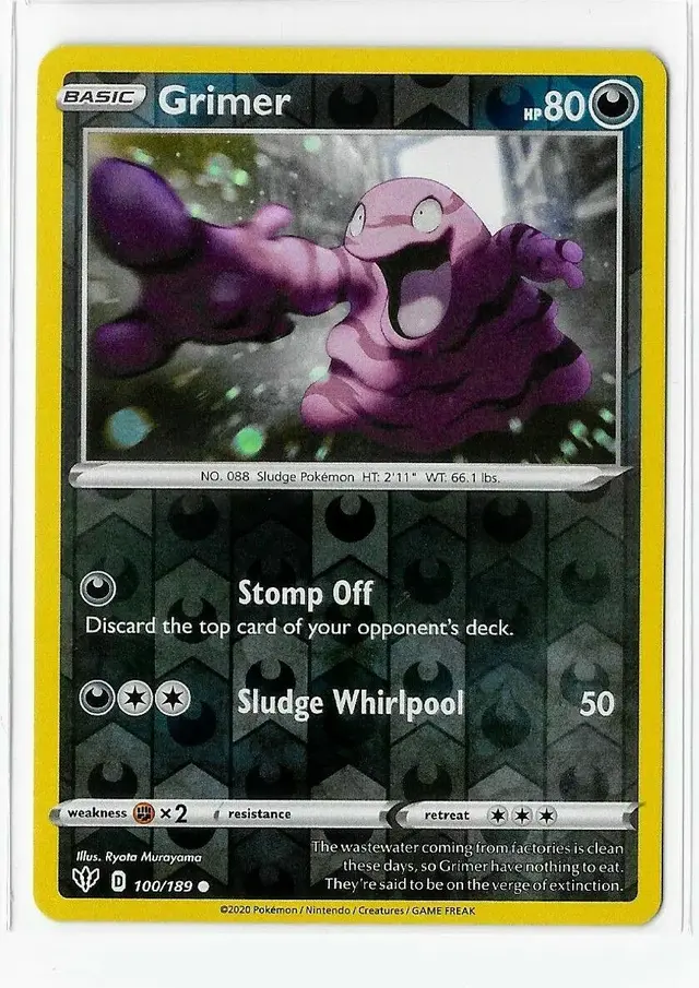 Grimer [Reverse Holo] - Pokemon Darkness Ablaze #100