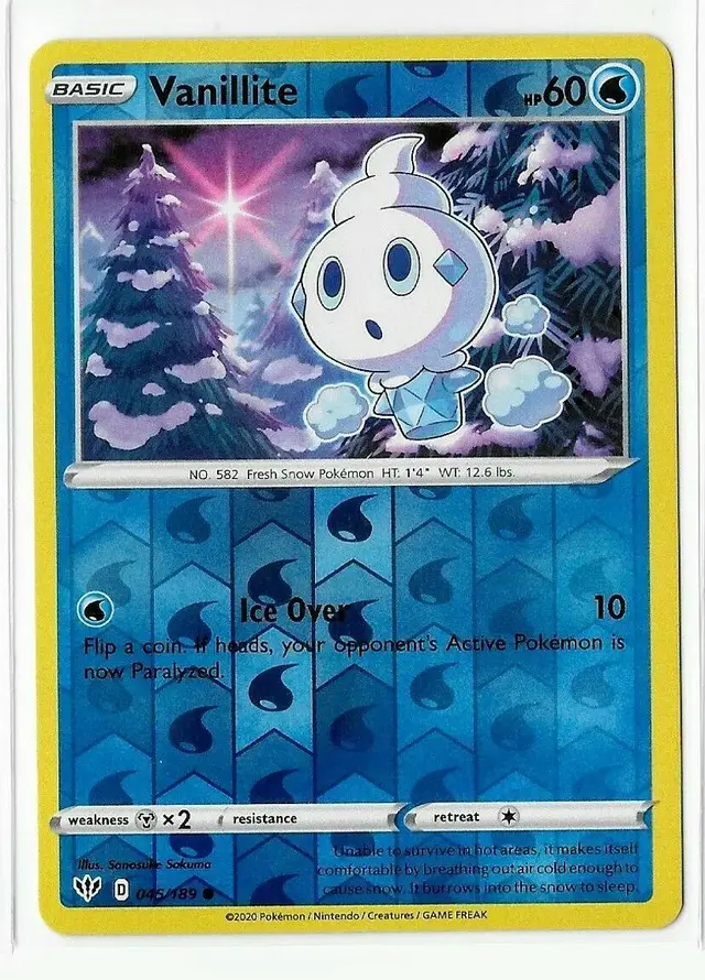 Vanillite [Reverse Holo] - Pokemon Darkness Ablaze #45