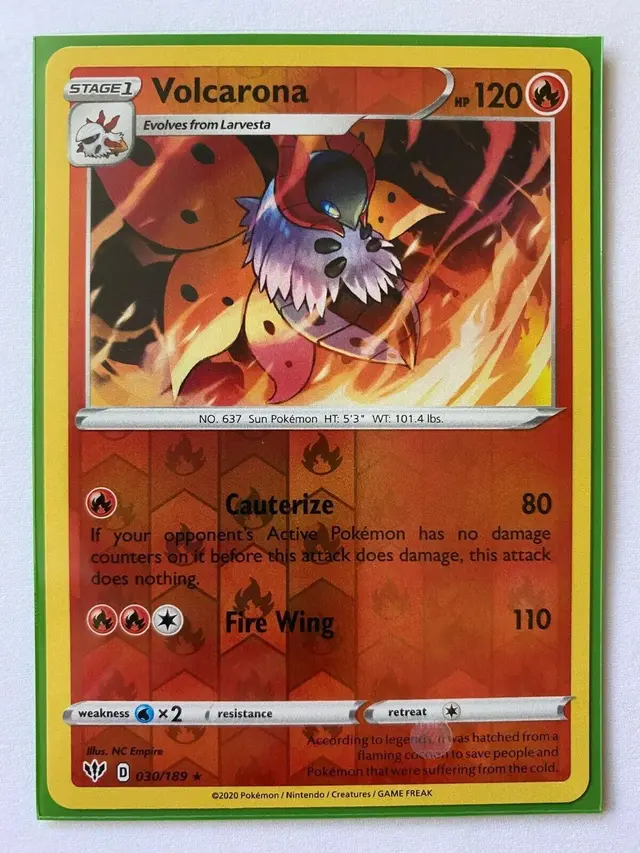 Volcarona [Reverse Holo] - Pokemon Darkness Ablaze #30