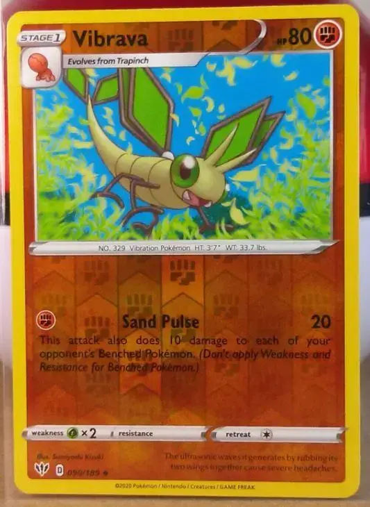 Vibrava [Reverse Holo] - Pokemon Darkness Ablaze #90