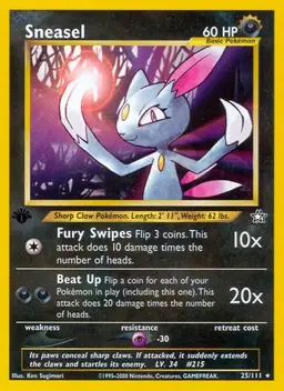 Sneasel [1st Edition] - Pokemon Neo Genesis
