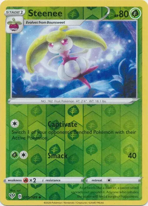 Steenee [Reverse Holo] - Pokemon Darkness Ablaze #15
