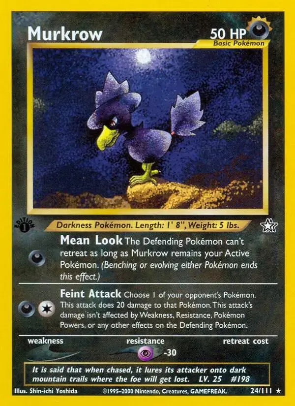 Murkrow [1st Edition] - Pokemon Neo Genesis #24