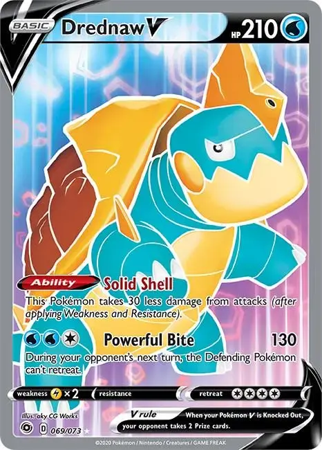 Drednaw V - Pokemon Champion's Path #69
