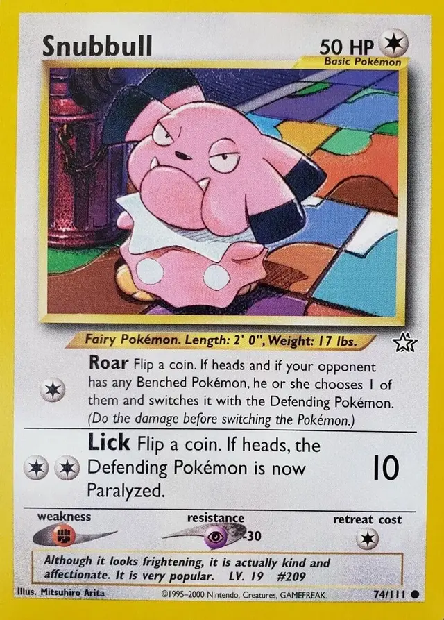 Snubbull - Pokemon Neo Genesis #74