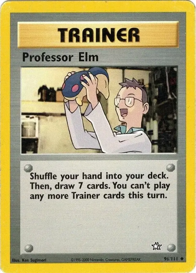 Professor Elm - Pokemon Neo Genesis #96