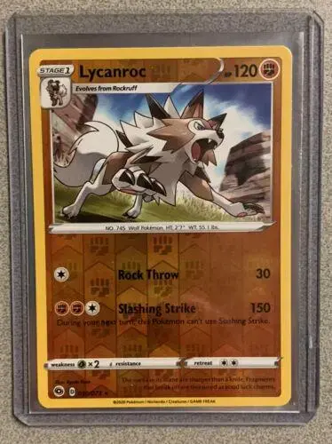 Lycanroc [Reverse Holo] - Pokemon Champion's Path #30