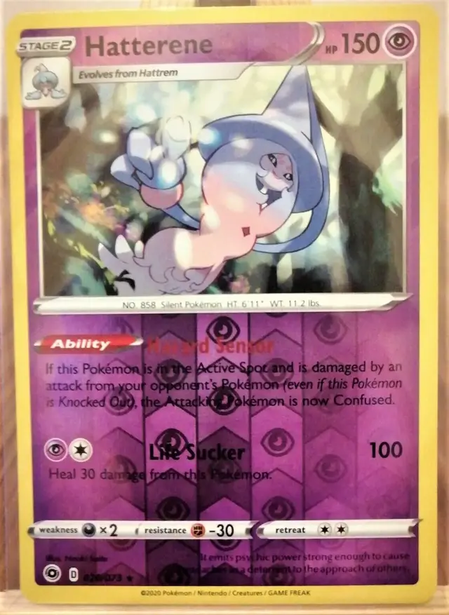 Hatterene [Reverse Holo] - Pokemon Champion's Path #20
