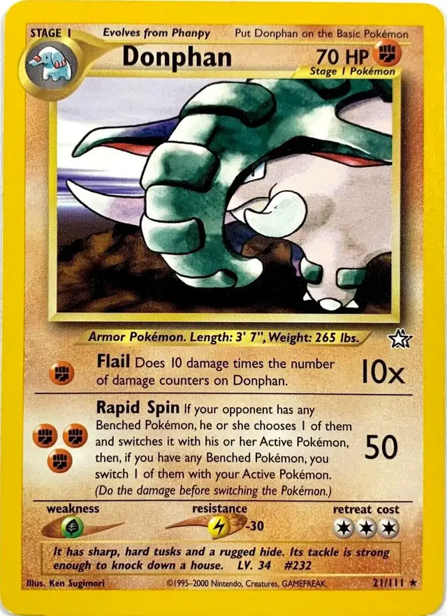 Donphan - Pokemon Neo Genesis #21