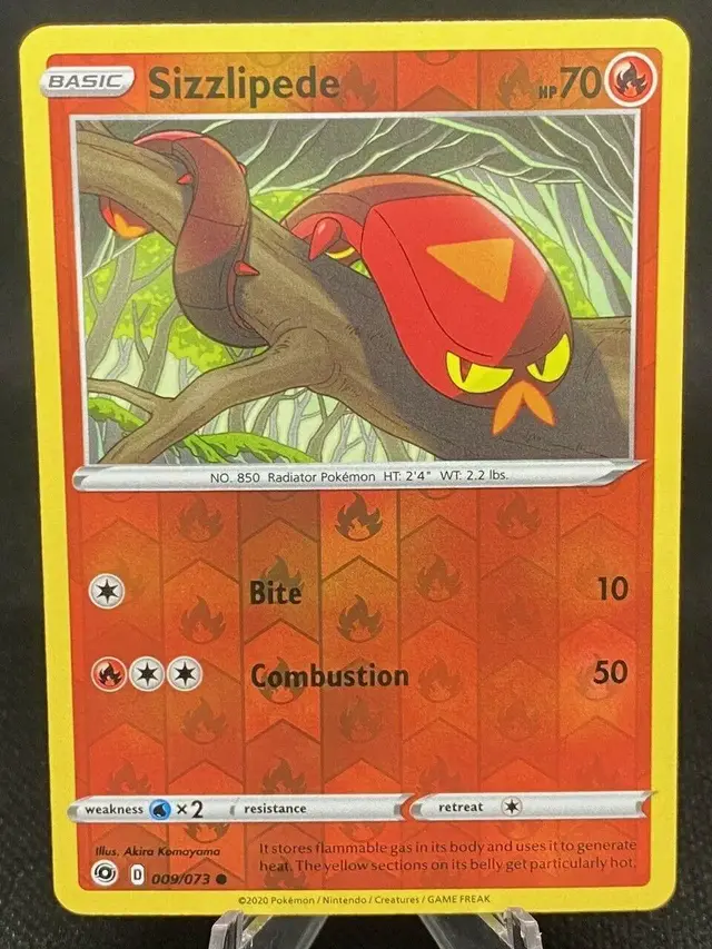 Sizzlipede [Reverse Holo] - Pokemon Champion's Path #9