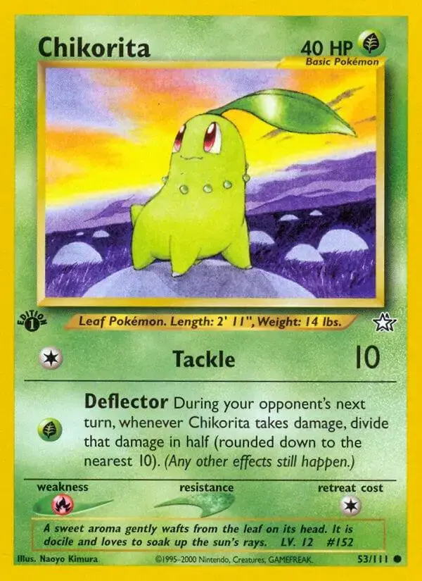 Chikorita [1st Edition] - Pokemon Neo Genesis #53