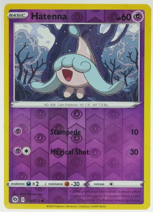 Hatenna [Reverse Holo] - Pokemon Champion's Path #18