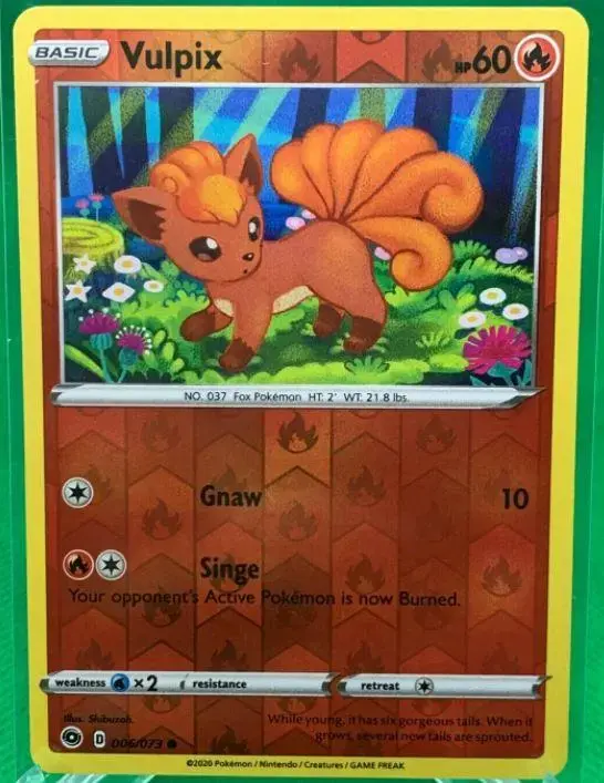 Vulpix [Reverse Holo] - Pokemon Champion's Path #6
