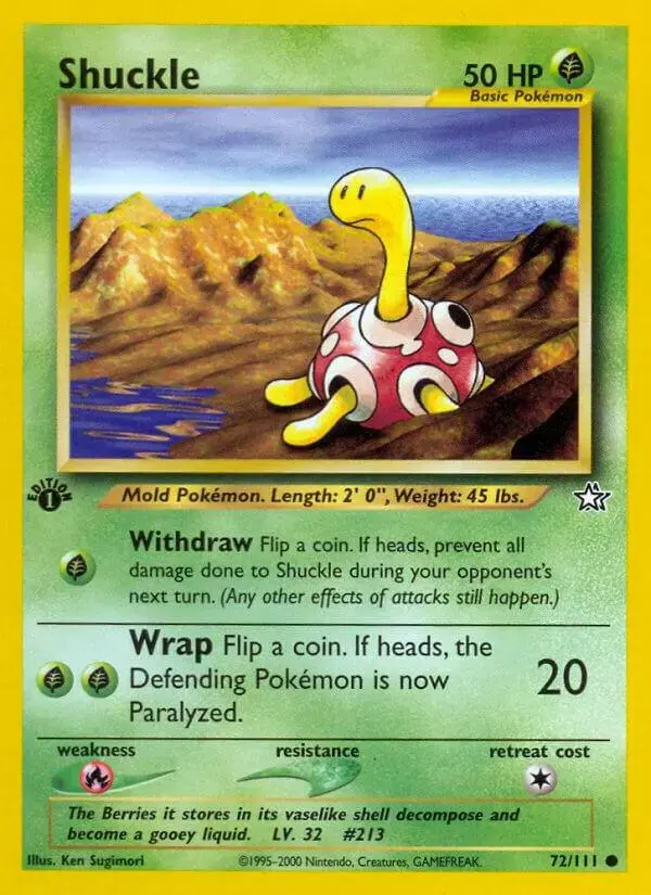 Shuckle [1st Edition] - Pokemon Neo Genesis #72