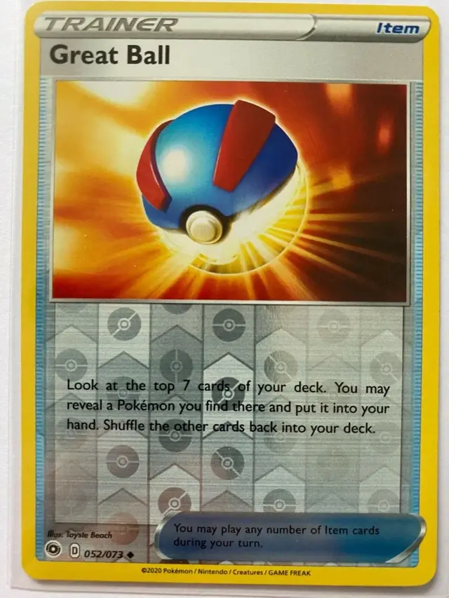 Great Ball [Reverse Holo] - Pokemon Champion's Path #52