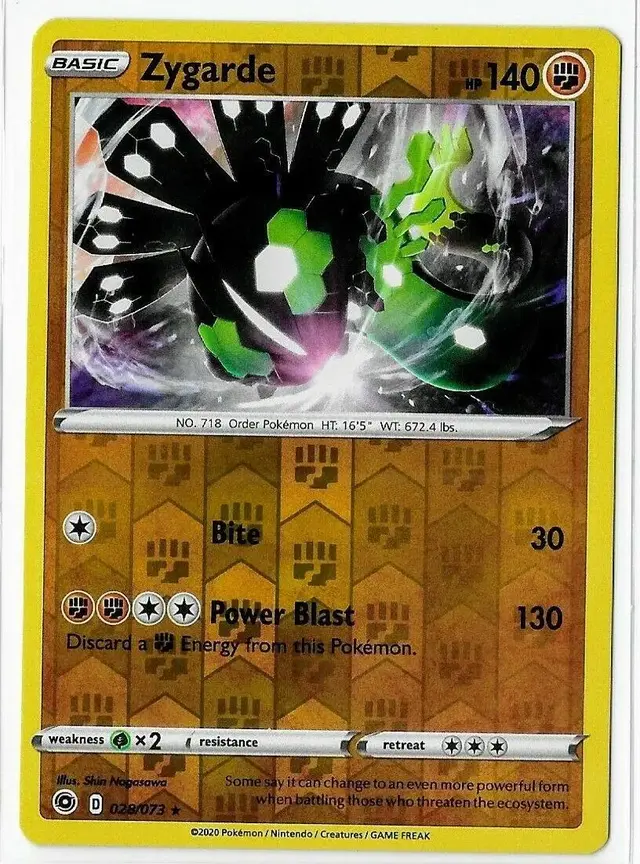 Zygarde [Reverse Holo] - Pokemon Champion's Path #28