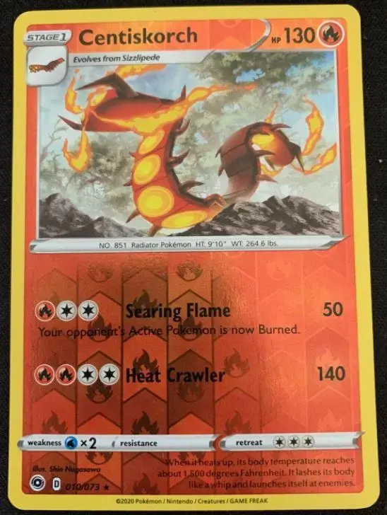 Centiskorch [Reverse Holo] - Pokemon Champion's Path #10