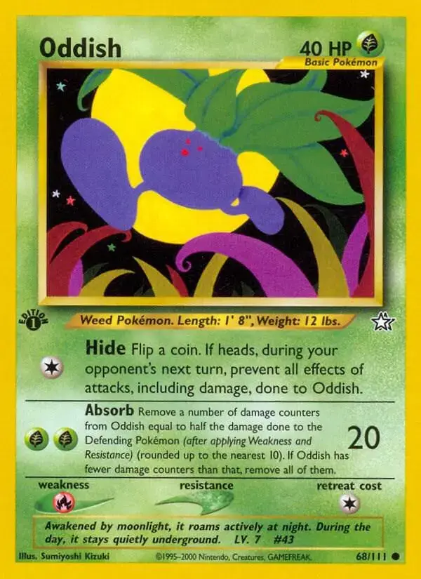Oddish [1st Edition] - Pokemon Neo Genesis #68
