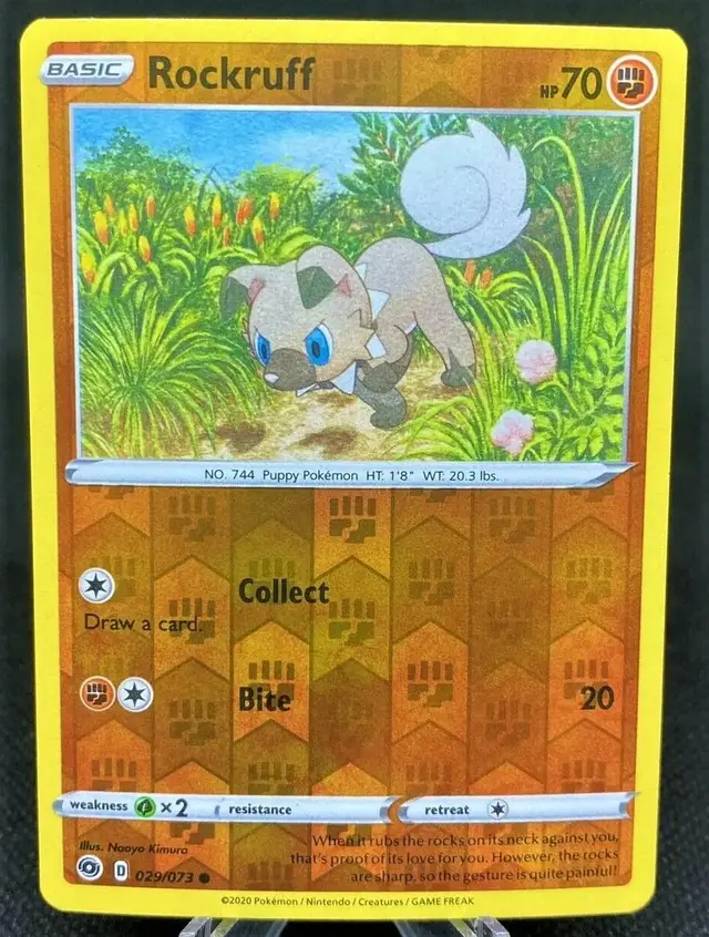 Rockruff [Reverse Holo] - Pokemon Champion's Path #29