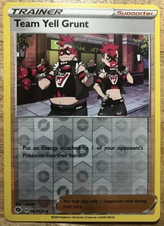Team Yell Grunt [Reverse Holo] - Pokemon Champion's Path #67