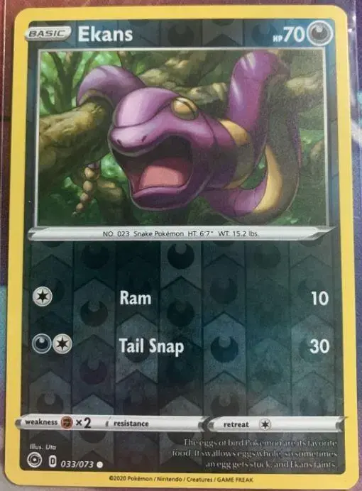 Ekans [Reverse Holo] - Pokemon Champion's Path #33