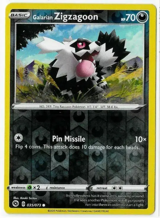 Galarian Zigzagoon [Reverse Holo] - Pokemon Champion's Path #35