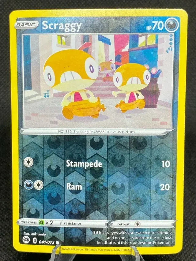 Scraggy [Reverse Holo] - Pokemon Champion's Path #41