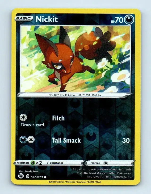 Nickit [Reverse Holo] - Pokemon Champion's Path #46
