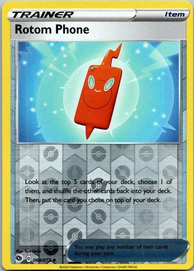 Rotom Phone [Reverse Holo] - Pokemon Champion's Path #64