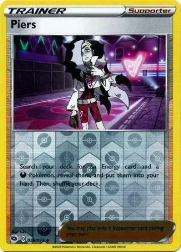 Piers [Reverse Holo] - Pokemon Champion's Path #58