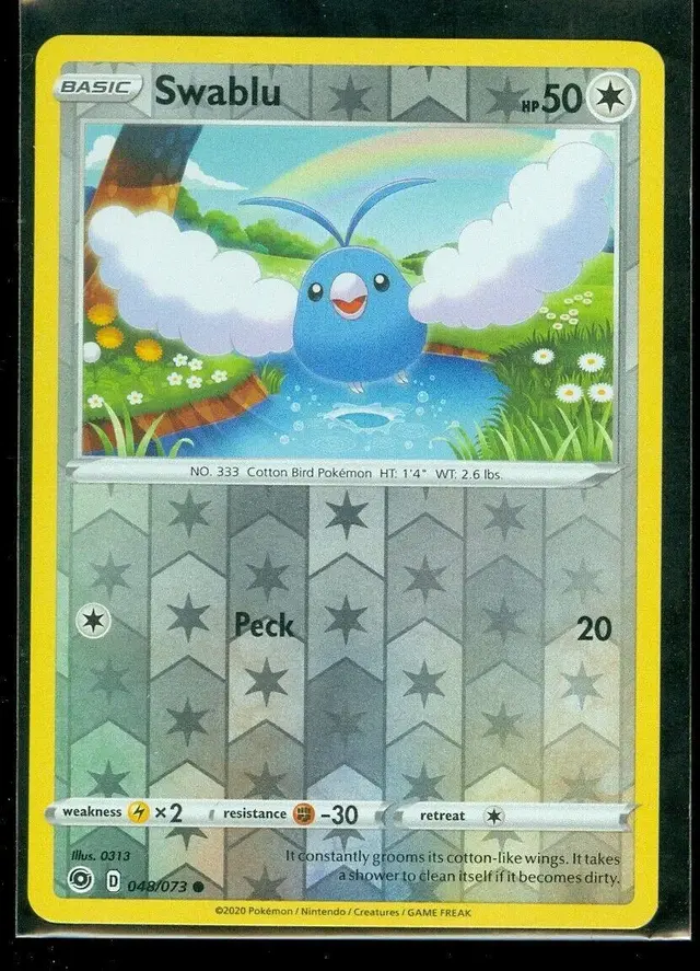 Swablu [Reverse Holo] - Pokemon Champion's Path #48