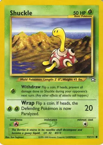 Shuckle - Pokemon Neo Genesis #72