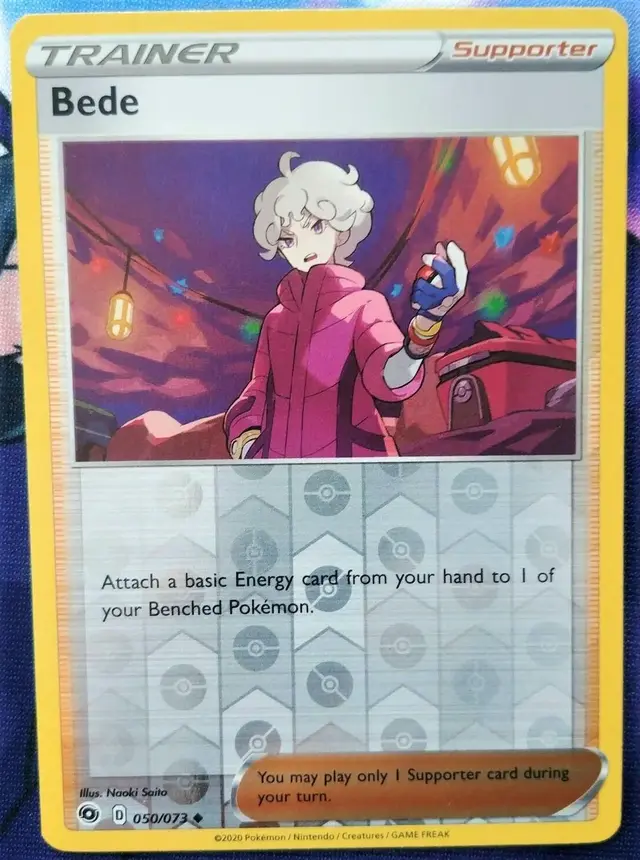 Bede [Reverse Holo] - Pokemon Champion's Path #50