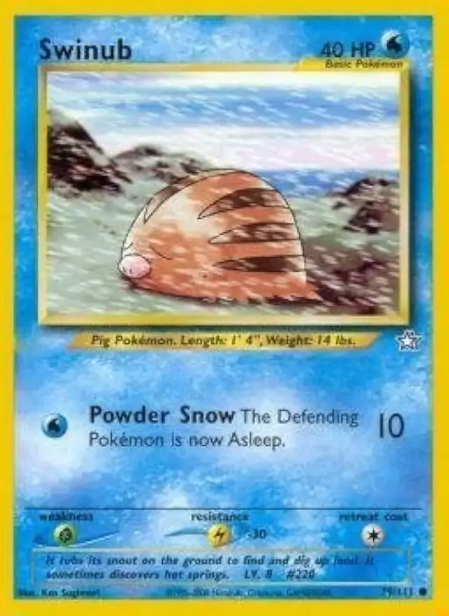 Swinub - Pokemon Neo Genesis #79