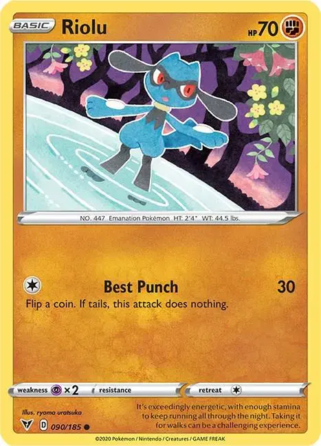Riolu - Pokemon Vivid Voltage #90