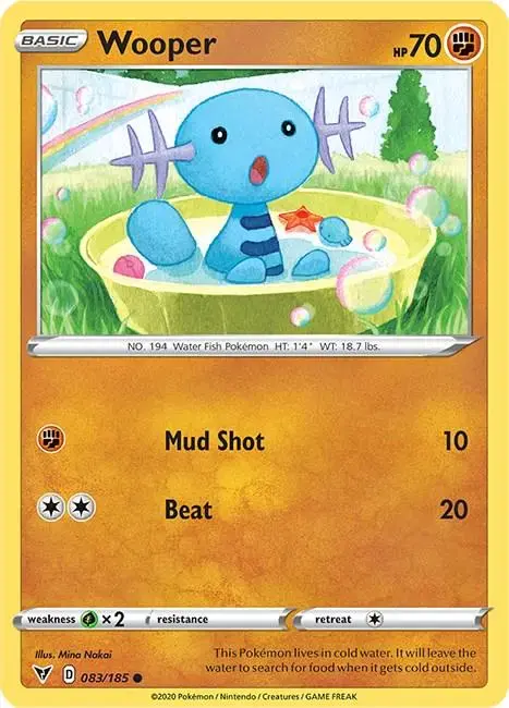 Wooper - Pokemon Vivid Voltage #83