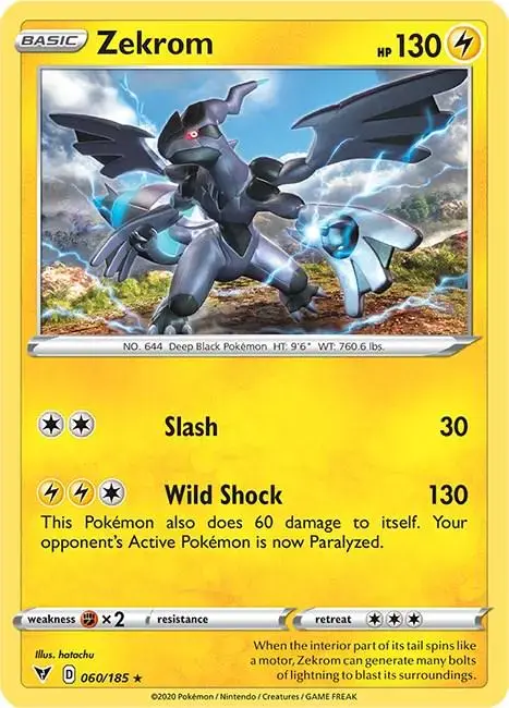 Zekrom - Pokemon Vivid Voltage #60