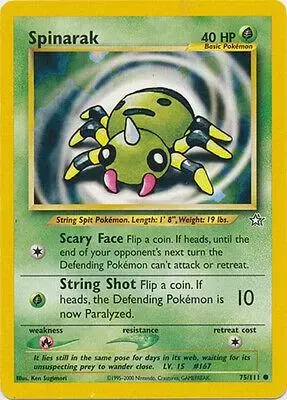 Spinarak - Pokemon Neo Genesis #75