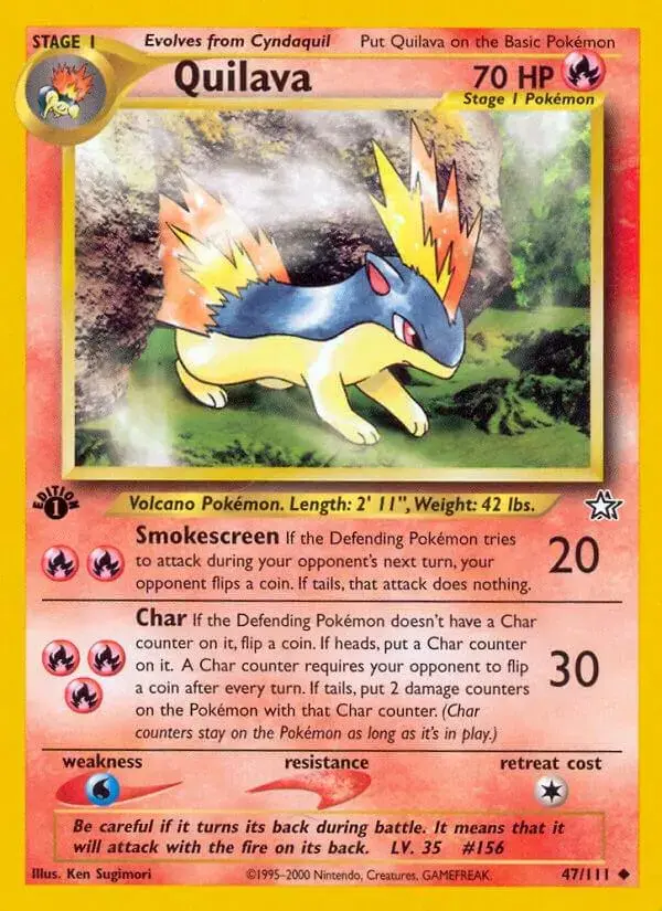 Quilava [1st Edition] - Pokemon Neo Genesis #47