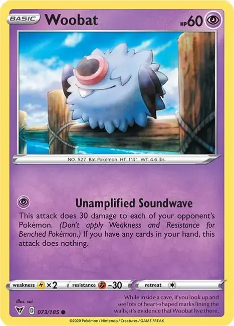 Woobat - Pokemon Vivid Voltage #73