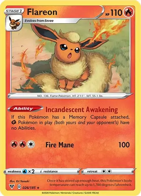 Flareon - Pokemon Vivid Voltage #26