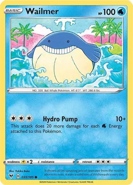 Wailmer - Pokemon Vivid Voltage #31
