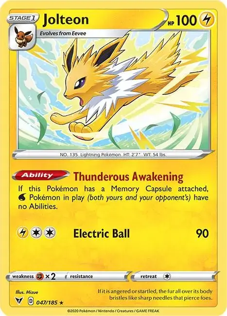 Jolteon - Pokemon Vivid Voltage #47