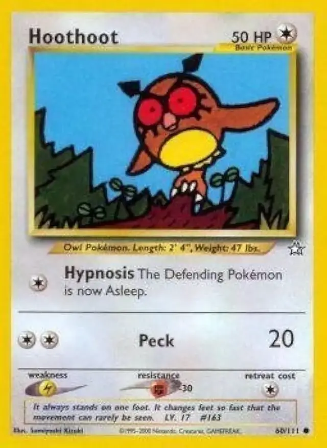 Hoothoot - Pokemon Neo Genesis #60