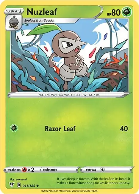 Nuzleaf - Pokemon Vivid Voltage #11