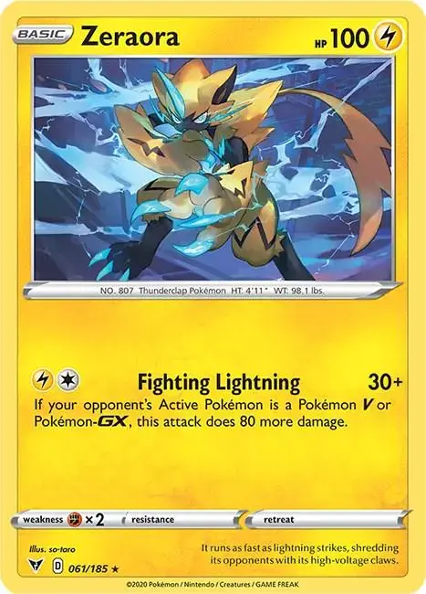 Zeraora - Pokemon Vivid Voltage #61