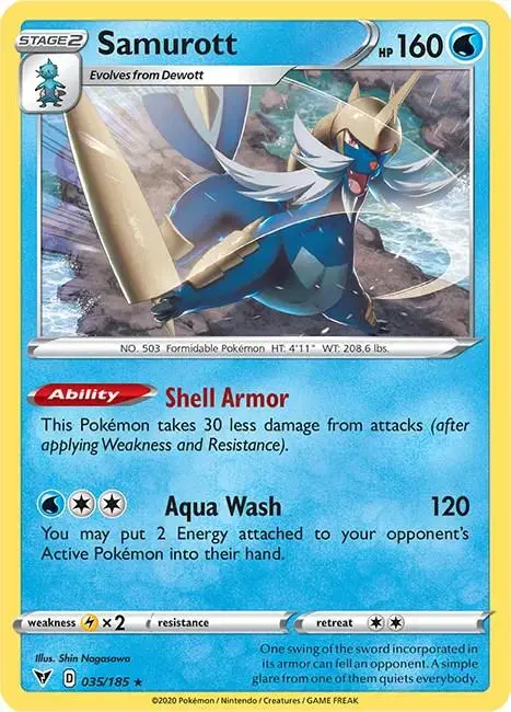 Samurott - Pokemon Vivid Voltage #35