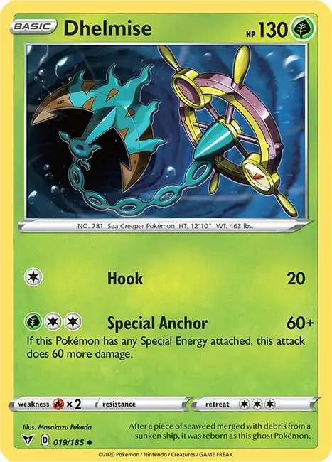 Dhelmise - Pokemon Vivid Voltage #19