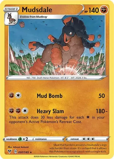Mudsdale - Pokemon Vivid Voltage #97