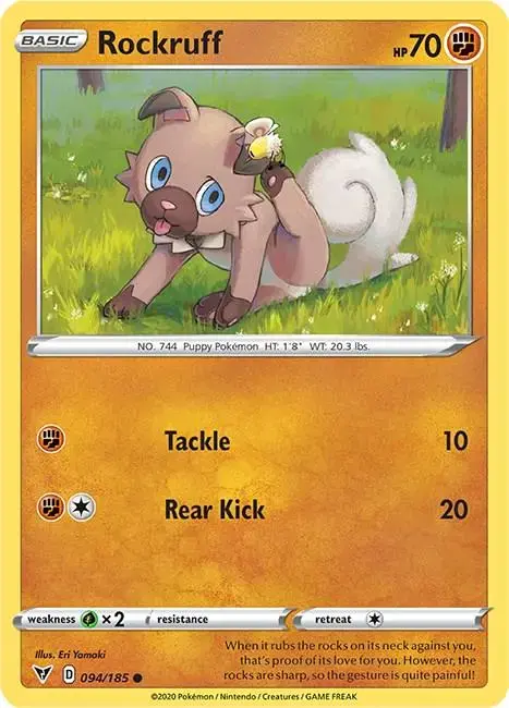 Rockruff - Pokemon Vivid Voltage #94